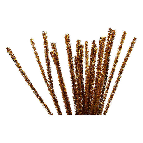 Creativ company creotime chenille draad 24 stuks 30 cm 6 mm goud
