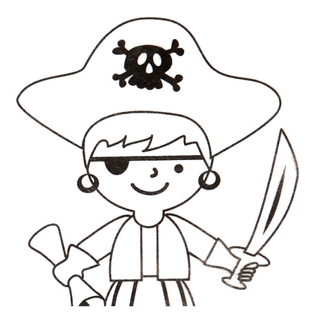 Creativ company vellen krimpfolie met motieven piraten, 4st.