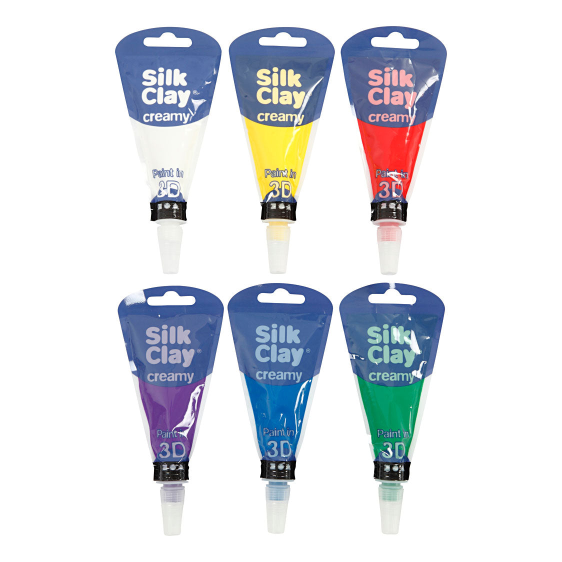 Silk Clay Creamy Standaard Kleuren, 6x35ml