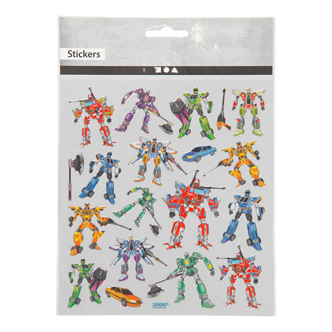 Creativ company zelfklevende stickers transformers, 1 vel