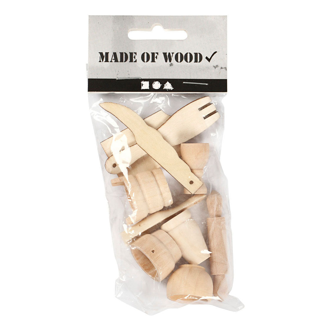 Creativ Company wooden kitchen utensils diverse, 10st.