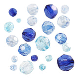 Creativ Company Faset Beads Mix Blue Harmonie, 45 gramów