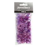 Creativ Company FaceSet Beads Mix Purple, 45 Gramm