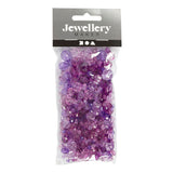 Creativ company facetkralen mix paars, 45 gram