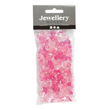 Creativ Company Facet Beads Mélanger le rose, 45 grammes