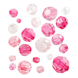 Creativ Company Facet Beads Mélanger le rose, 45 grammes