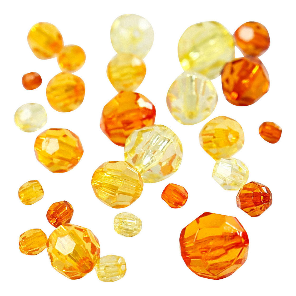 Creative Computers Faceted Beads Mix giel, 45 Gramm