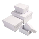 Creativ company https: www.cchobby.nl rechthoekige-dozen-afm-7-5x5x3-5-9-5x7x4-5-11-5x8-5x5-5-14x11x6-5-cm-wit-4-stuk-1-set