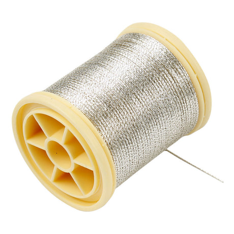 Creotime dmc metallic draad zilver, 40m