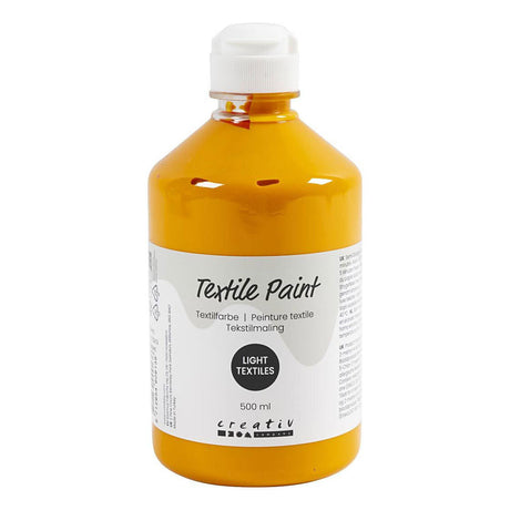 Creativ company textiel color verf - mosterd, 500ml