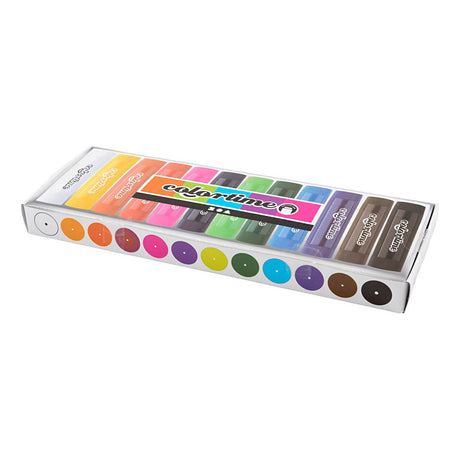 Colortime soft color stick krijt kleur, 12st.