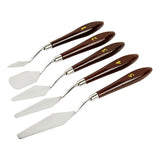Creativ Company Paletmessen set L: 17 23 cm B: 1,5 2,5 cm 5 stuks 1 doos