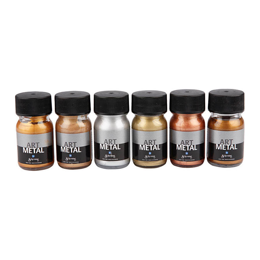 Creativ Company Hobby Paint Metallic Colors, 6x30 ml