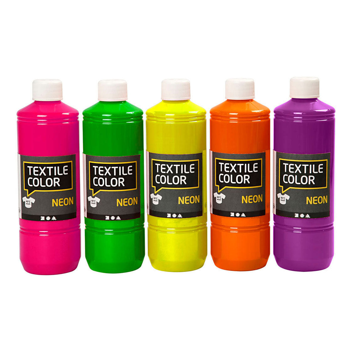 Creativ Company Textile Color Semi Covering Textile Paint, 5x500ml