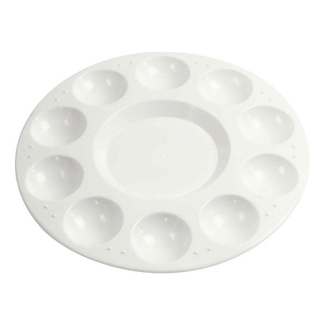Creativ company https: www.cchobby.nl palet-rond-palet-met-11-vakken-d-17-cm-wit-1-stuk