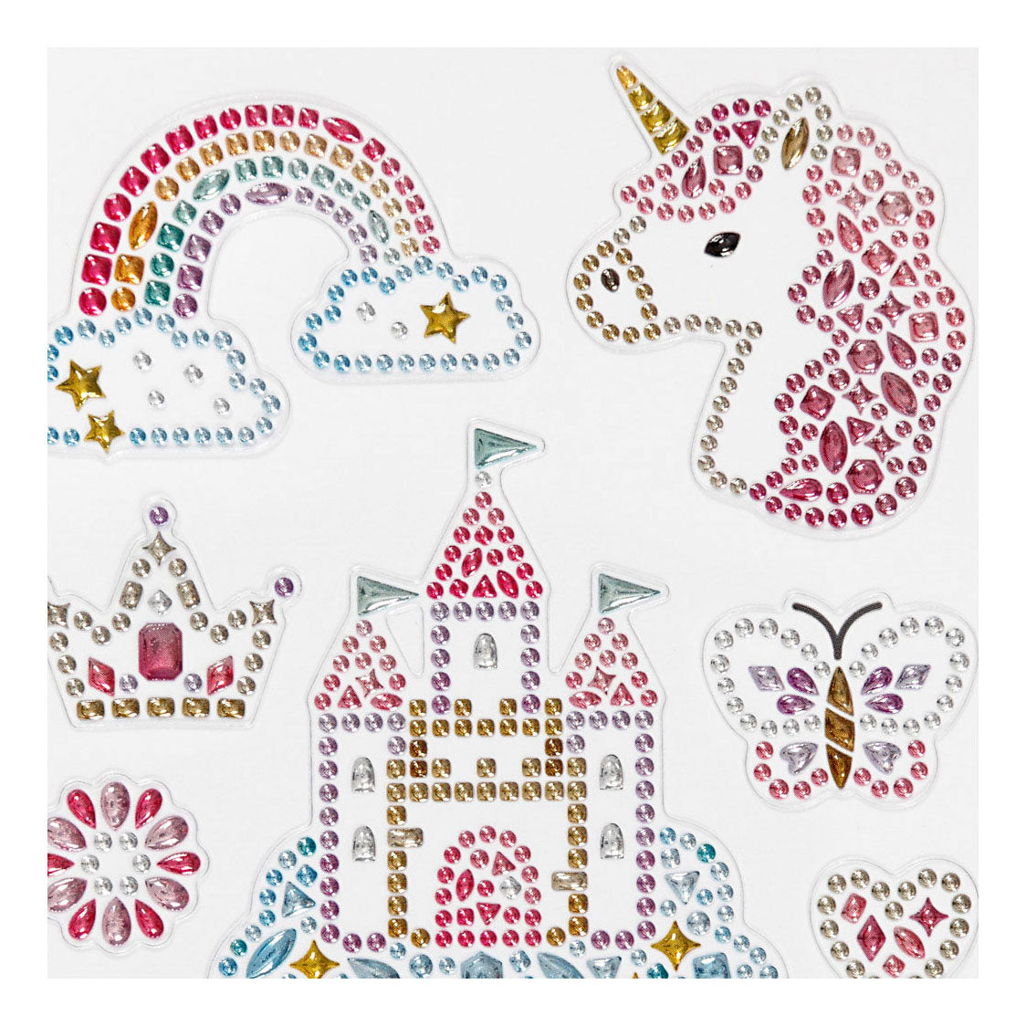 Kreativská společnost Diamant Stickers Unicorn, 1 list