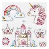 Kreativská společnost Diamant Stickers Unicorn, 1 list