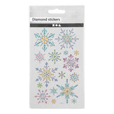 Creativ company diamant stickers ijskristallen, 1 vel