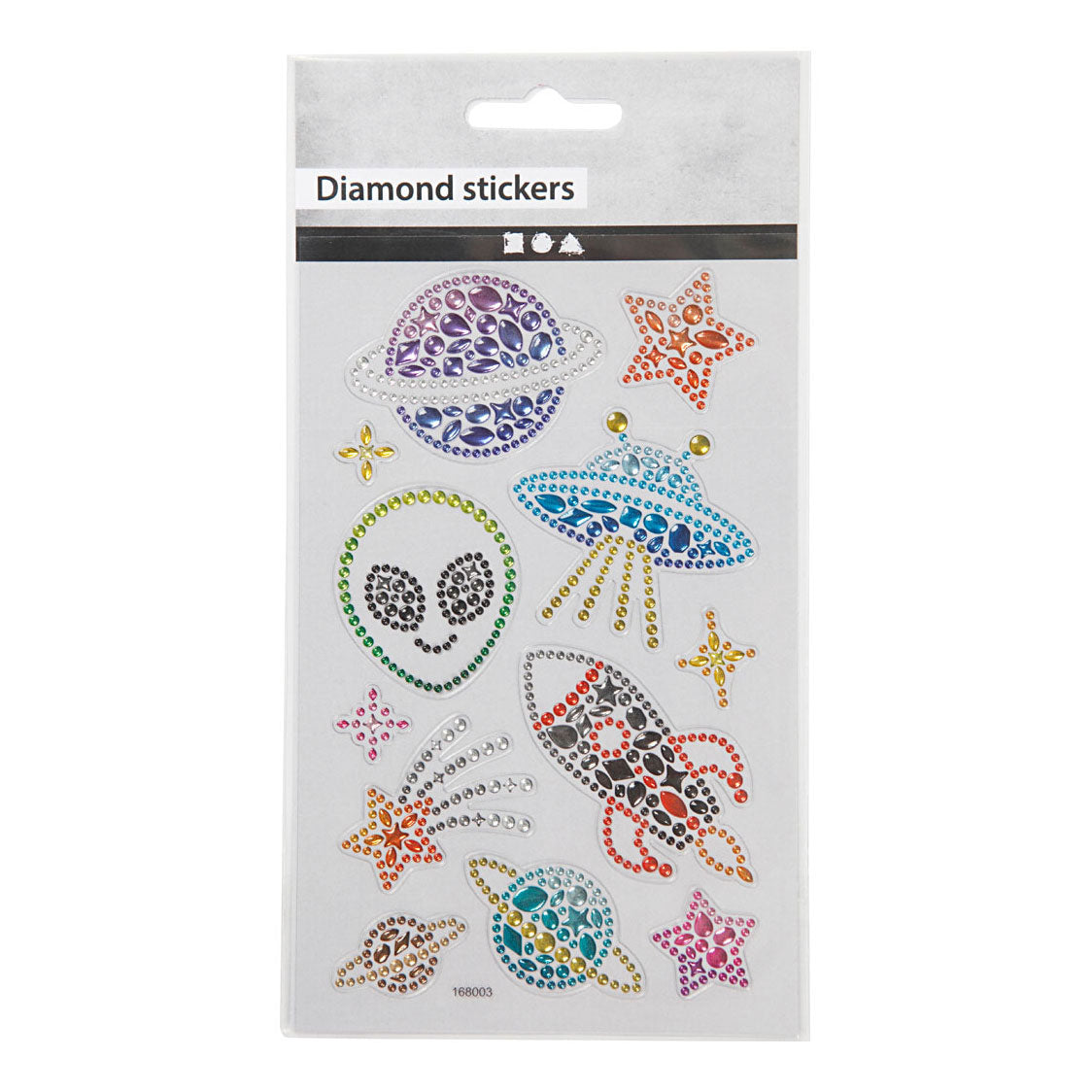 Creativ Company Diamant Stickers Space, 1 list