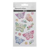 Creativ Company Diamant Stickers Butterfly, 1 feuille