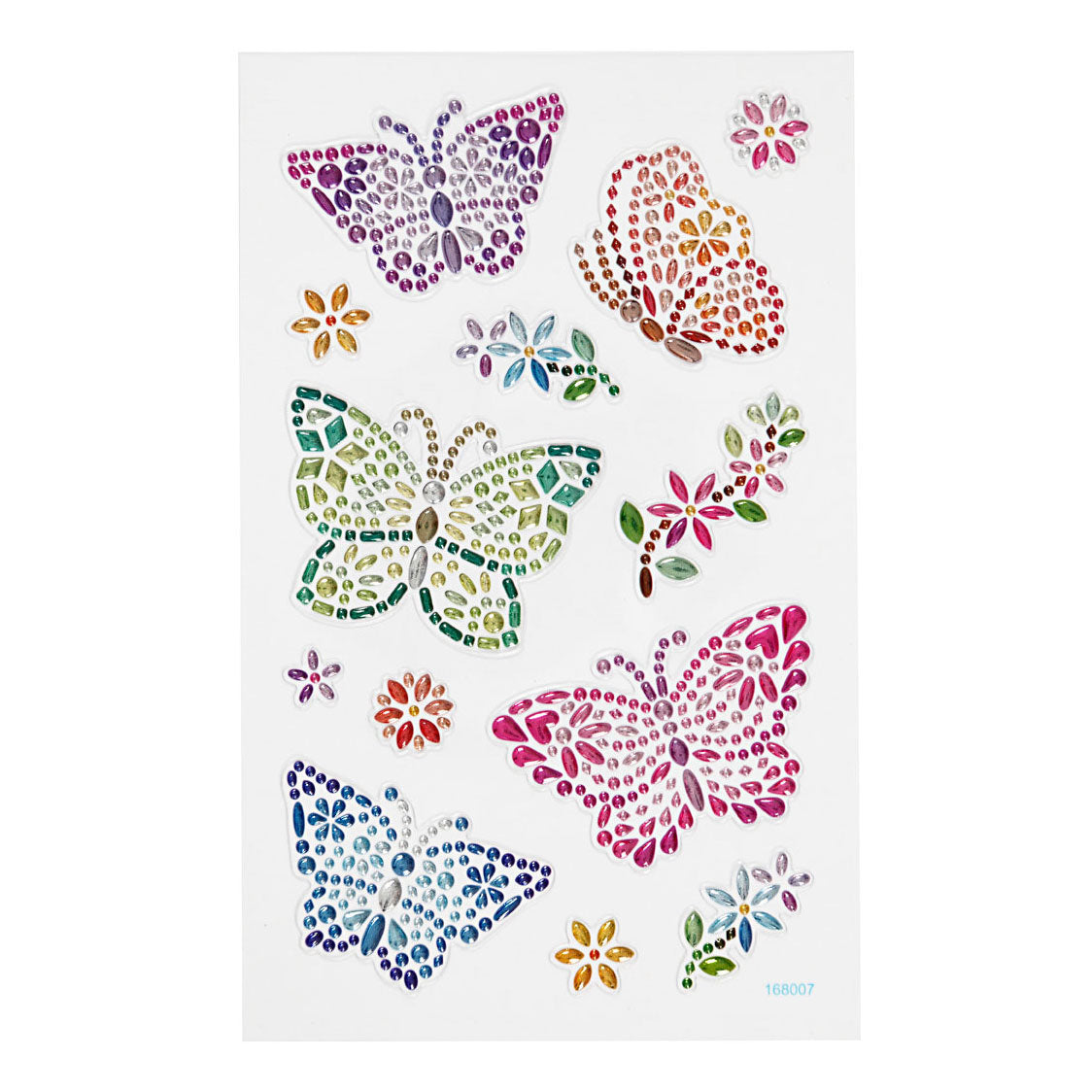 Creativ Company Diamant Stickers Butterfly, 1 feuille