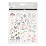 Creativ Company Stickers Baby Girl, 1 sheet