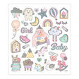 Creativ company stickers baby girl, 1 vel