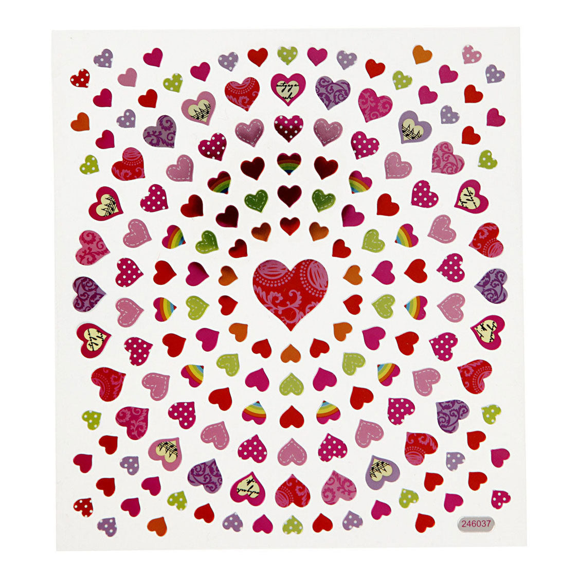 Creativ Company Stickers Small Hearts, 1 Vel