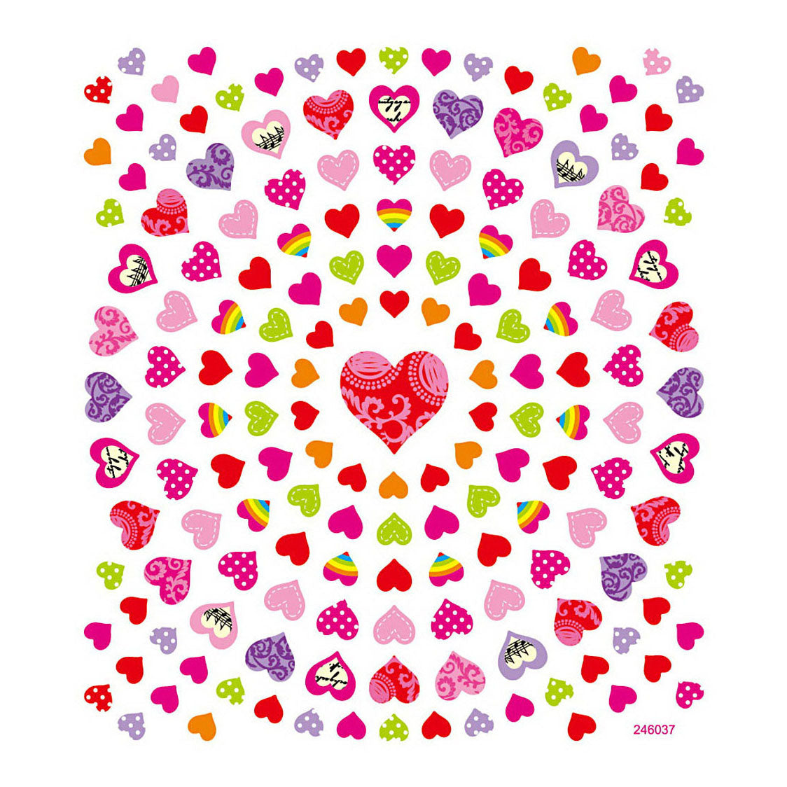 Creativ Company Stickers Small Hearts, 1 Vel