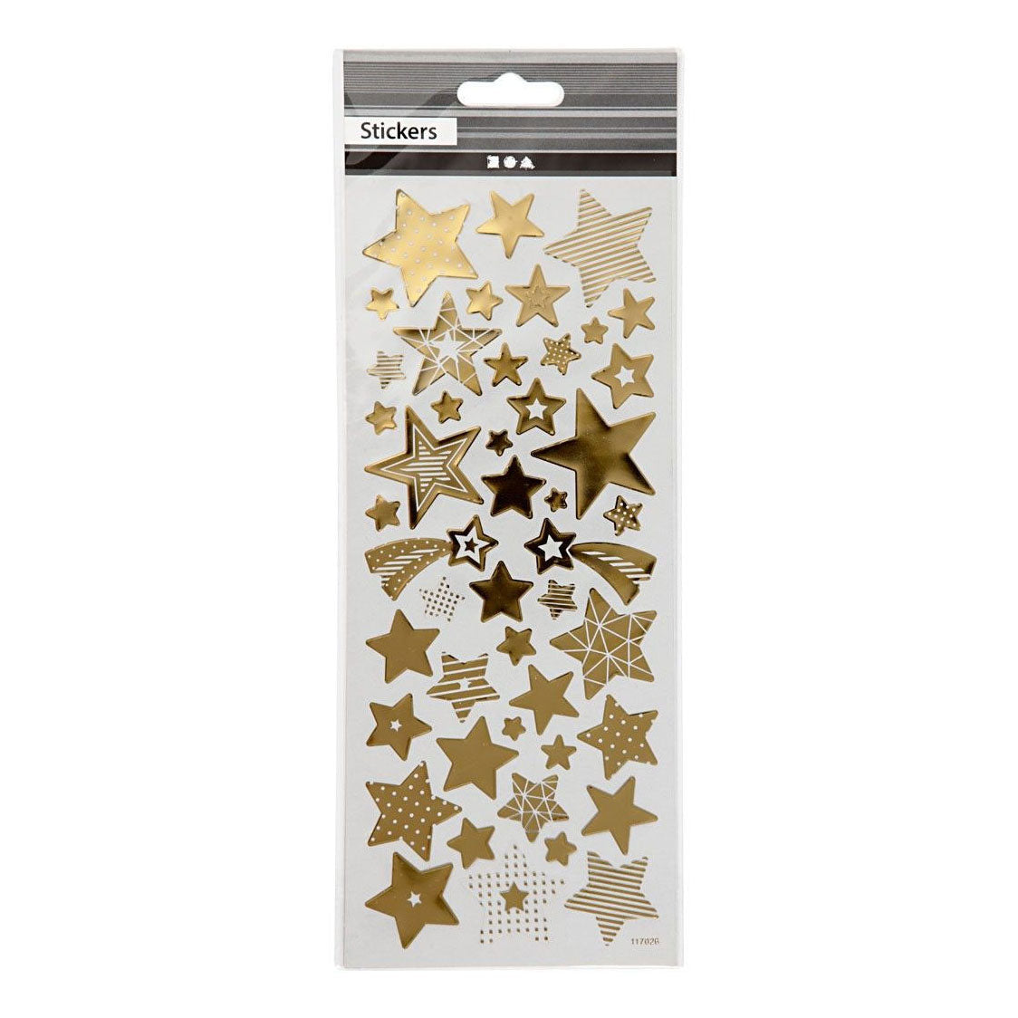 Creativ Company Stickers gold stars, 1 sheet