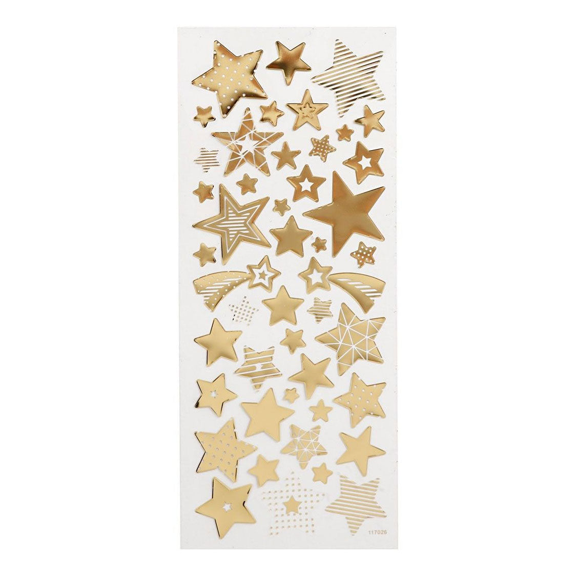 Creativ Company Stickers gold stars, 1 sheet