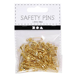 Creative Company Safety Pins Gold, 100th.