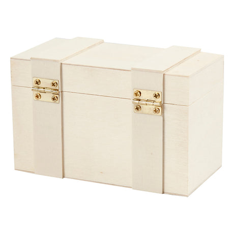 Creativ company houten schatkist, 12,5x7,5x6cm