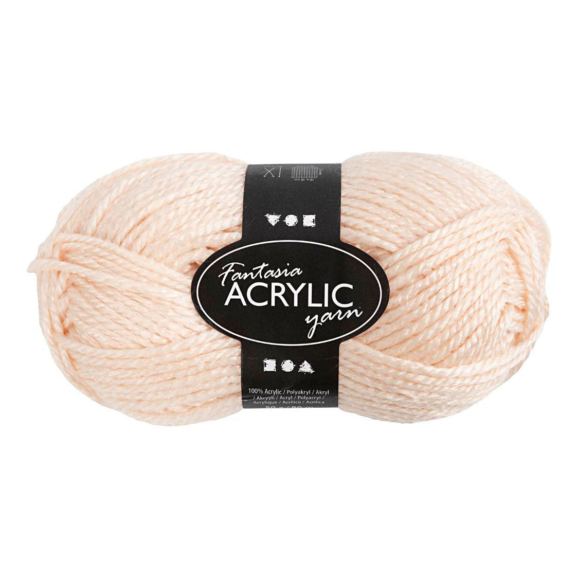 Creativ Company Fantasia Acrylic Yarn Light Beige, 80m