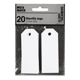 Creativ Company Manilla Labels White, 20st.