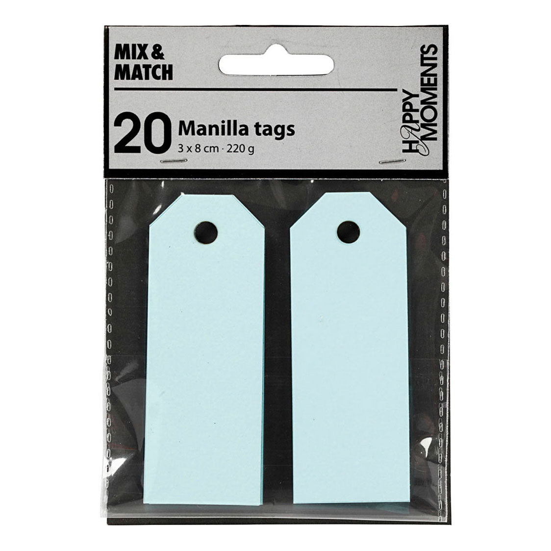 Creativ Company Manilla Labels Light Blue, 20.