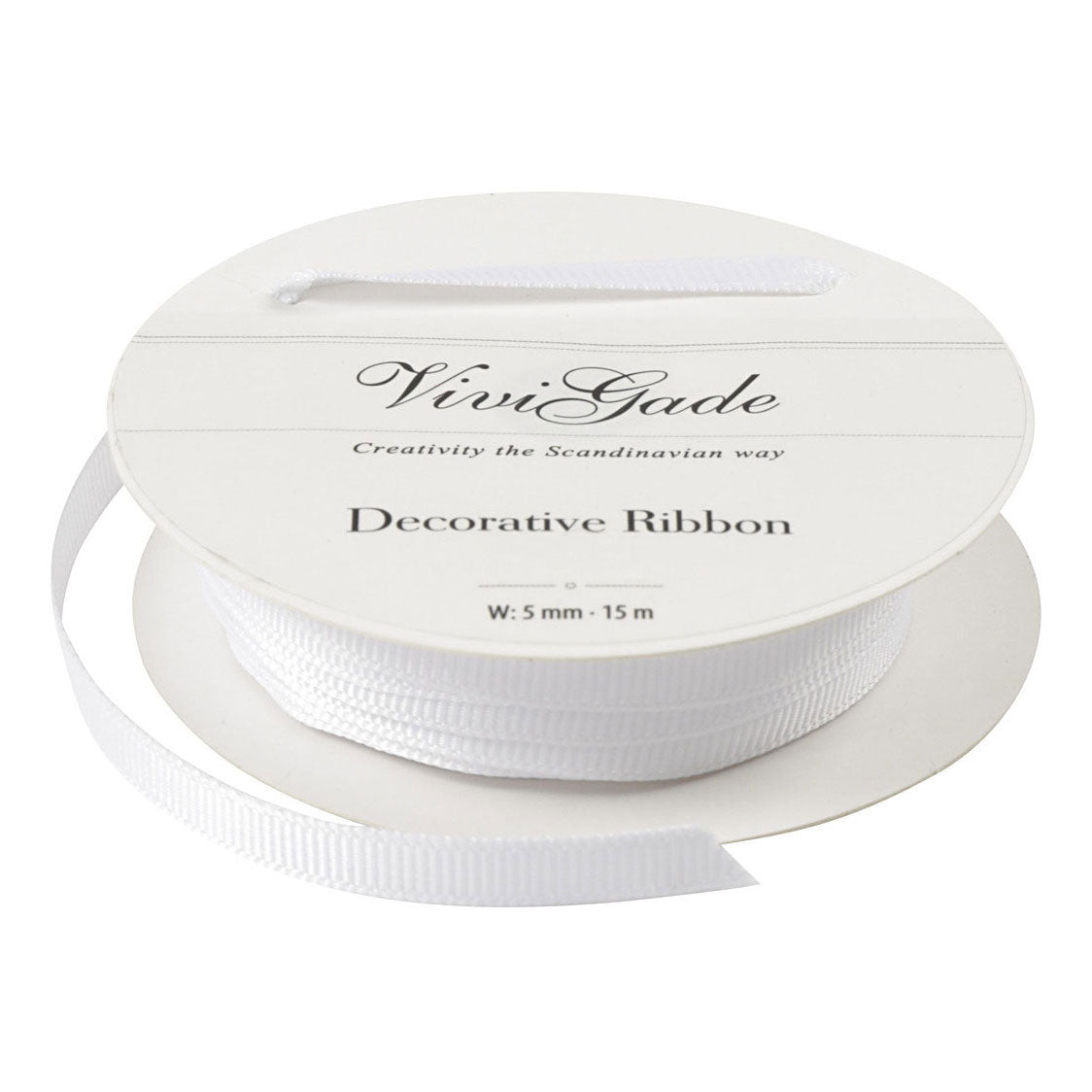 Creativ Company Decoration Lint White, 15m