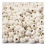 Creativ Company Wood Perles White, 150st.