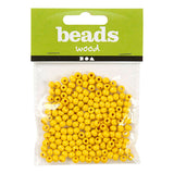 Creative Company Wooden Beads Yellow, 150st.