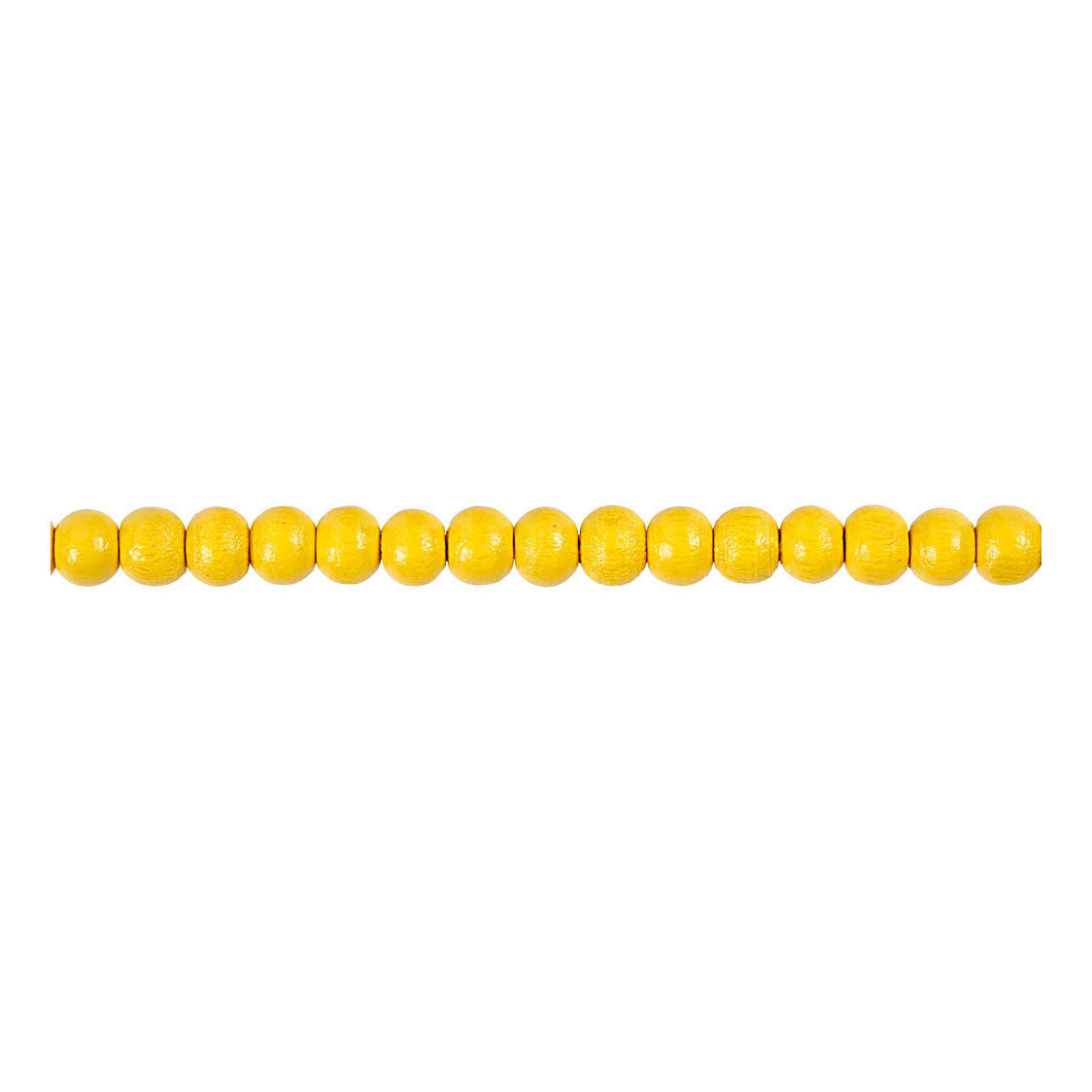 Creative Company Wooden Beads Yellow, 150st.