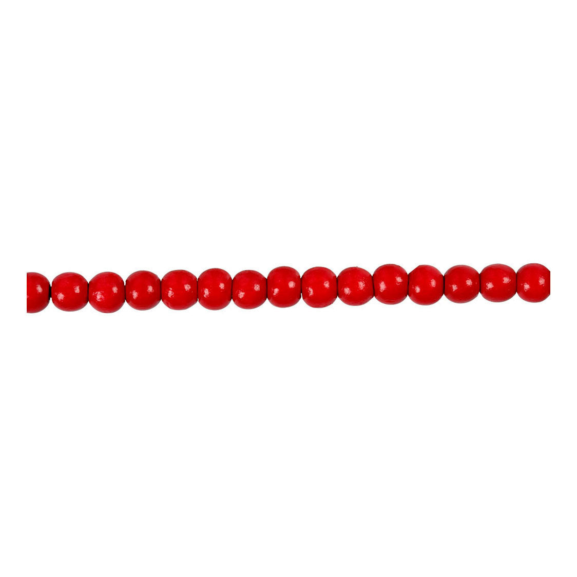 Creative Company Wooden Beads Red, 150st.