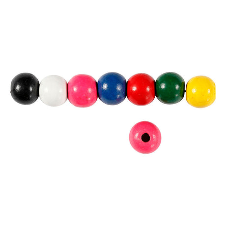 Creativ company https: www.cchobby.nl houten-kralen-d-10-mm-gatgrootte-3-mm-ca-70-div-diverse-kleuren-20-gr-1-doos