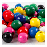 Creative Company Wooden Beads Colours, 150st.