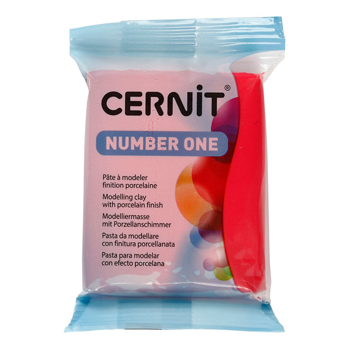 Creativ company cernit boetseerklei rood, 56 gram