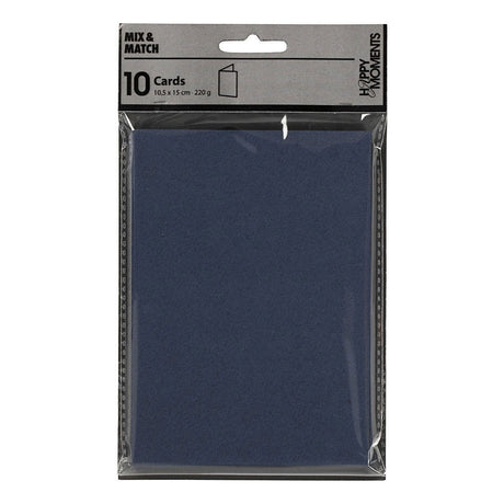 Creativ company kaarten blauw 10,5x15cm, 10st.