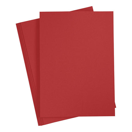 Creotime karton rood a4 220g, 10st.