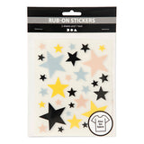 Creativ Company Rub-on Stickers Stars, 2 hojas