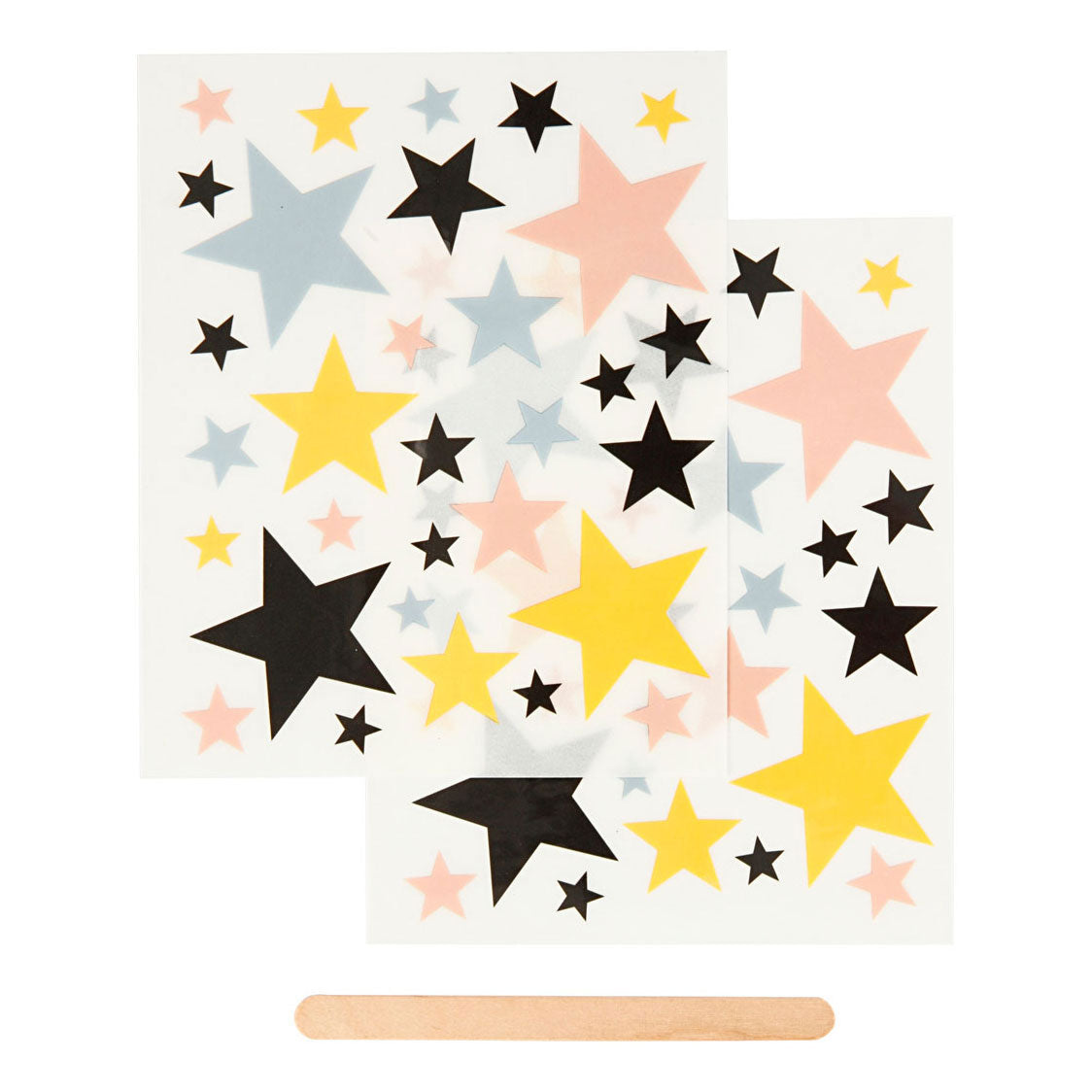 Creativ Company Rub-on Stickers Stars, 2 hojas