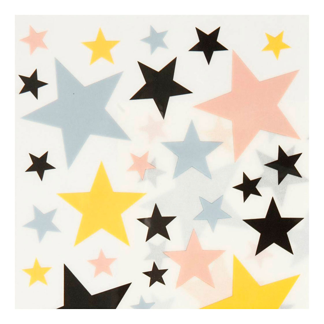 Creativ Company Rub-on Stickers Stars, 2 hojas