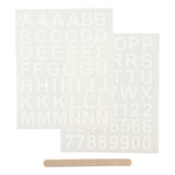 Creativ Company Froth-on Stickers Letters and Numbers White, 2 Fellings